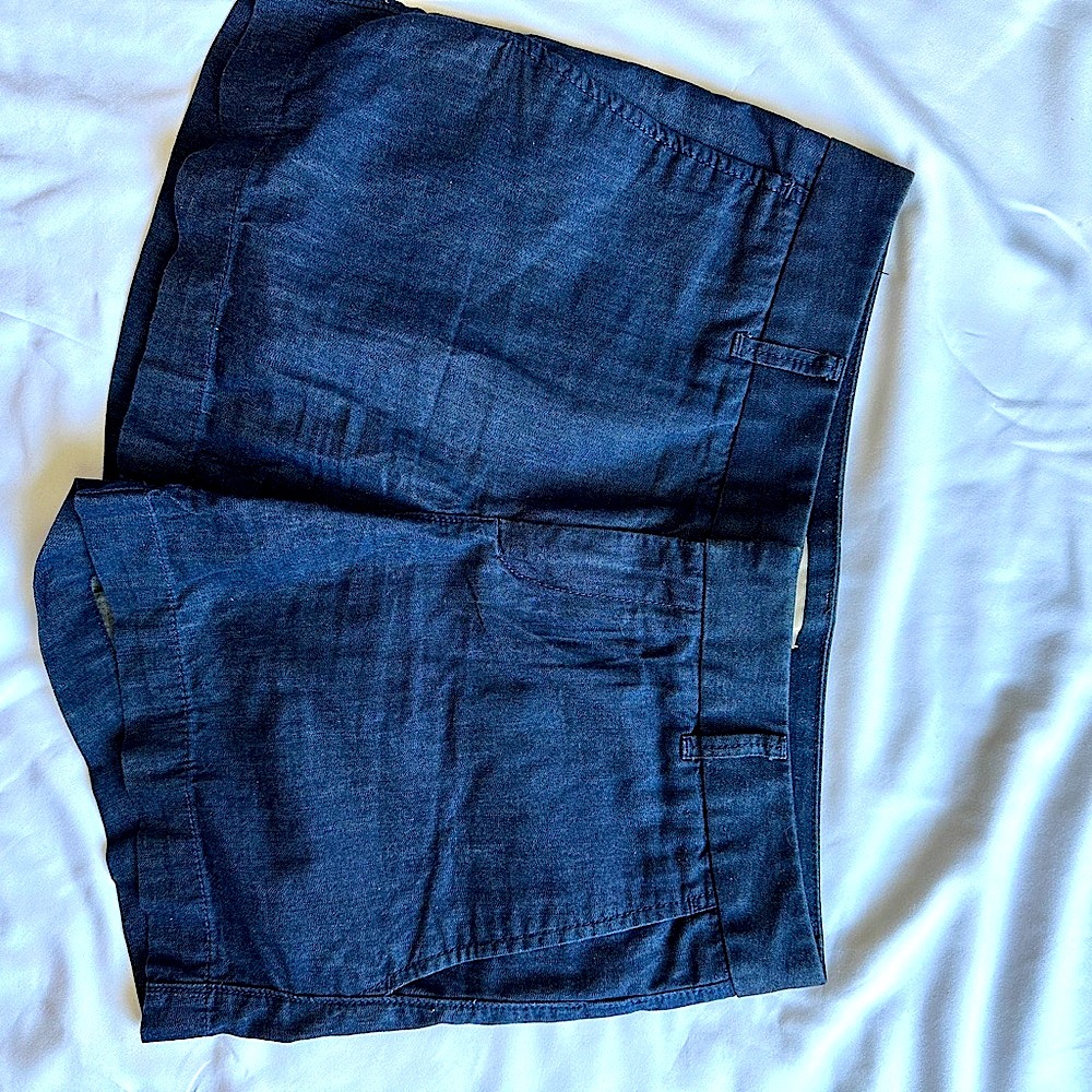Banana Republic Blue Flat Front Shorts